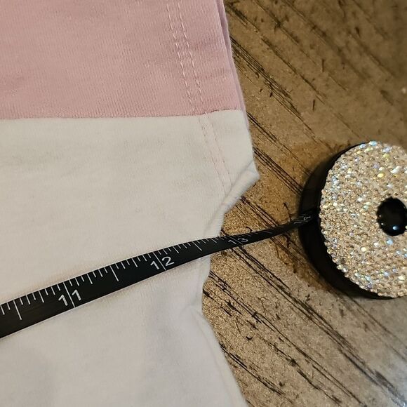 Reebok Polo Pink and White Crop Shirt Size 5 - Picture 6 of 8